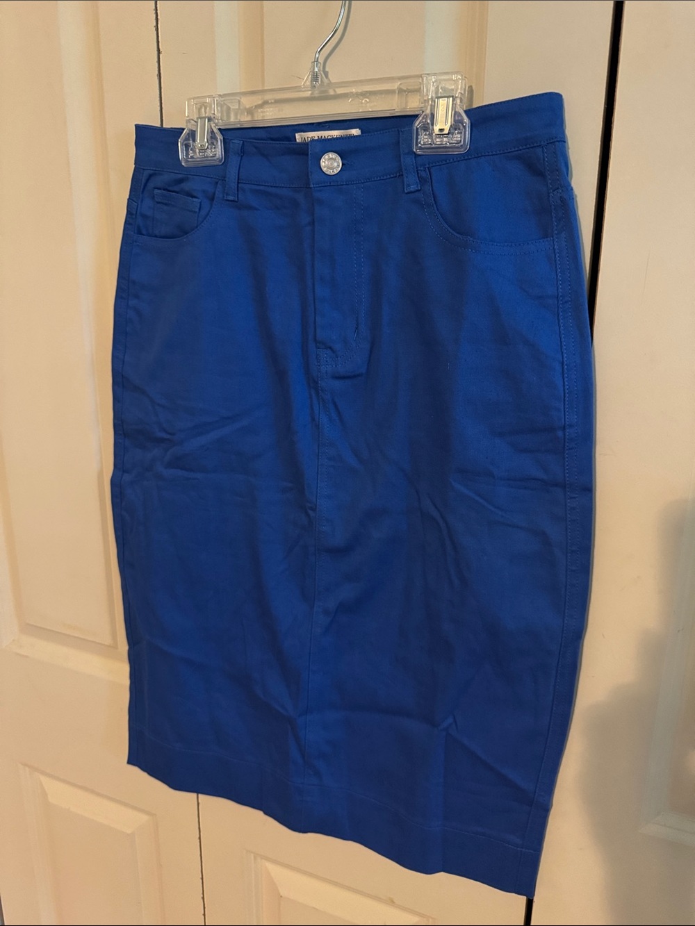 Jade Mackenzie denim Royal Blue Pencil Skirt size small